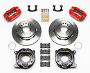 Wilwood Dynapro Dust-Boot P/S Park Brake Kit Red Small Ford 2.50in Offset-2