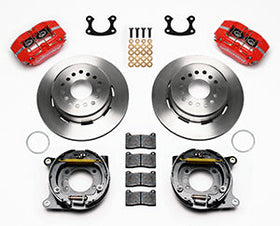 Wilwood Dynapro Dust-Boot P/S Park Brake Kit Red Small Ford 2.50in Offset - 0