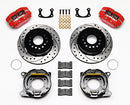 Wilwood Dynapro Dust-Boot P/S Park Brake Kit Drilled Red New Big Ford 2.50in Offset-2