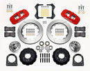 Wilwood AERO6 Front Hub Kit 14.00in Red TCI-IFS 71-78 (Pinto Based)-2