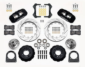 WILWOOD AERO6 Front Hub Kit,14.00" Drill-Zinc TCI-IFS,71-78 (Pinto Based) - 0
