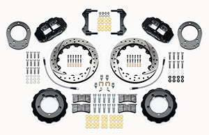 Wilwood Narrow Superlite 4R Front Hat Kit 12.88in Drilled 76-77 Ford Bronco Dana 44 w/Lines