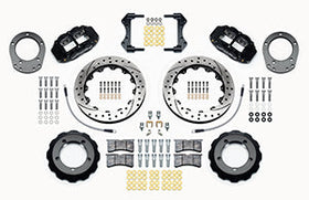 Wilwood Narrow Superlite 4R Front Hat Kit 12.88in Drilled 76-77 Ford Bronco Dana 44 w/Lines - 0