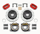 Wilwood Dynapro Lug Mount P/S Park Brake Kit Drilled Red Big Ford 2.36in Off Bronco 5 x 5.50-2