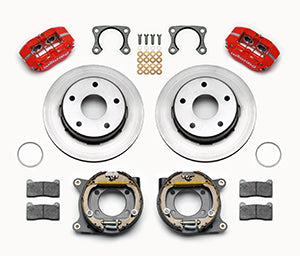 Wilwood Dynapro Lug Mount P/S Park Brake Kit Red Big Ford 2.36in Off Bronco 5 x 5.50