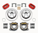 Wilwood Dynapro Lug Mount P/S Park Brake Kit Red Big Ford 2.36in Off Bronco 5 x 5.50-2