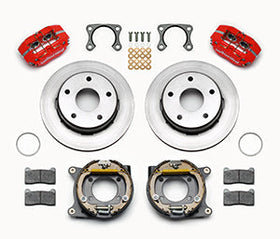 Wilwood Dynapro Lug Mount P/S Park Brake Kit Red Big Ford 2.36in Off Bronco 5 x 5.50 - 0