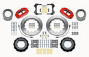 Wilwood Narrow Superlite 4R Front Hat Kit 14.00in Red 76-77 Ford Bronco Dana 44 w/Lines-2