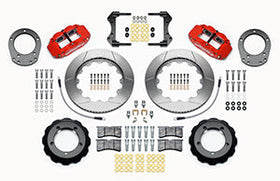 Wilwood Narrow Superlite 4R Front Hat Kit 14.00in Red 76-77 Ford Bronco Dana 44 w/Lines - 0