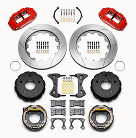 Wilwood Narrow Superlite 4R Rear P-Brk Kit 14.00in Red Small Ford 2.36in Off Bronco 5 x 5.50 - 0