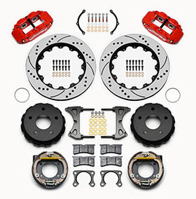 Wilwood Narrow Superlite 4R Rear P-Brk Kit 14.00in Drill Red Big Ford 2.36in Off Bronco 5 x 5.50 - 0