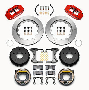 Wilwood Narrow Superlite 4R Rear P-Brk Kit 14.00in Red Big Ford 2.36in Off Bronco 5 x 5.50