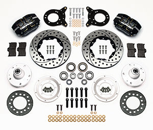 Wilwood Dynapro Dust-Boot Front Kit 11.00in Drilled 1965-1969 Mustang Disc & Drum Spindle