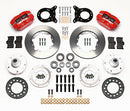 Wilwood Dynapro Dust-Boot Front Kit 11.00in Red 1965-1969 Mustang Disc & Drum Spindle-2