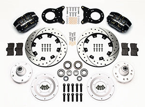 Wilwood Dynapro Dust-Boot Front Kit 12.19in Drilled 1965-1969 Mustang Disc & Drum Spindle