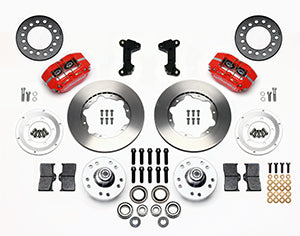 Wilwood Dynapro Dust-Boot Front Kit 11.00in Red 74-80 Pinto/Mustang II Disc Spindle only