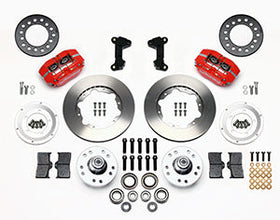 Wilwood Dynapro Dust-Boot Front Kit 11.00in Red 74-80 Pinto/Mustang II Disc Spindle only - 0