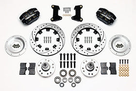 Wilwood Dynapro Dust-Boot Front Kit 12.19in Drilled 74-80 Pinto/Mustang II Disc Spindle only - 0