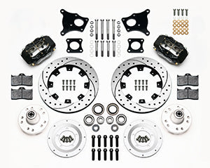 Wilwood Forged Dynalite Front Kit 12.19in Drilled AMC 71-76 OE Disc w/o Bendix Brakes