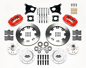 Wilwood Forged Dynalite Front Kit 12.19in Red AMC 71-76 OE Disc w/o Bendix Brakes
