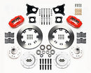 Wilwood Forged Dynalite Front Kit 12.19in Red AMC 71-76 OE Disc w/o Bendix Brakes-2