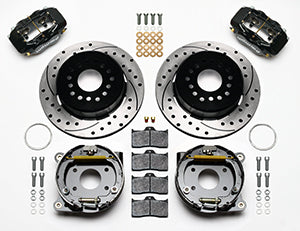 Wilwood Forged Dynalite P/S Park Brake Kit Drilled AMC 71-74 2.60in Offset