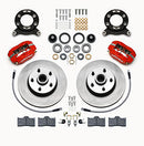 Wilwood Forged Dynalite-M Front Kit 11.30in 1 PC Rotor&Hub Red 1965-1969 Mustang Disc & Drum Spindle-2