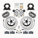 Wilwood Forged Dynalite-M Front Kit 11.30in 1 PC Rotor&Hub 1965-1969 Mustang Disc & Drum Spindle-2