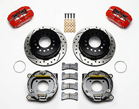 Wilwood Dynapro Low-Profile 11.00in P-Brake Kit Drill-Red BOP Axle 2.75in Bearing 2.75 Offset - 0