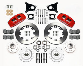 Wilwood Dynapro 6 Front Hub Kit 12.19in Red AMC 71-76 OE Disc w/o Bendix Brakes - 0
