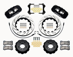 Wilwood AERO6 Front Hat Kit 14.00 Drilled 2007-2011 BMW E90 Series w/Lines - 0