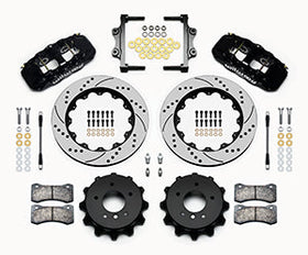 Wilwood AERO4 Rear Kit 14.00 Drilled 2007-2011 BMW E90 Series w/Lines - 0