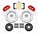 Wilwood Narrow Superlite 4R Rear Kit 14.00in Red Morrison Multilink IRS (2010-15 Camaro Based)-2
