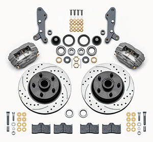 Wilwood Forged Dynalite-M Front Kit 11.30in 1 PC Rotor&Hub-Drill 60-68 Ford / Mercury Full Size