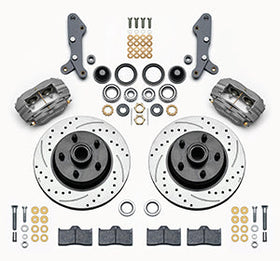 Wilwood Forged Dynalite-M Front Kit 11.30in 1 PC Rotor&Hub-Drill 60-68 Ford / Mercury Full Size - 0