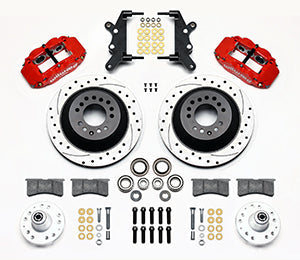 Wilwood Narrow Superlite 6R Front Hub & 1PC Rtr Kit 12.88in Dril -Red 60-68 Ford / Mercury Full Size