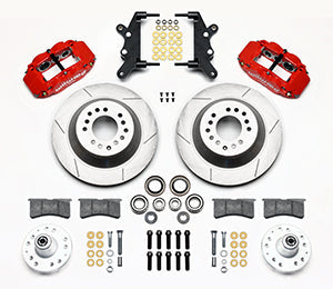 Wilwood Narrow Superlite 6R Front Hub & 1PC Rtr Kit 12.88in-Red 60-68 Ford / Mercury Full Size