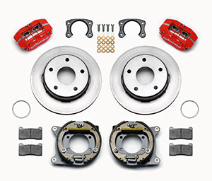 Wilwood Dynapro Lug Mount P/S Park Brake Kit Red Big Ford New 2.38in Off Bronco 5 x 5.50