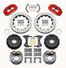 Wilwood Narrow Superlite 4R Rear P-Brk Kit 12.88in Drilled Red Big Ford 2.38in Off Bronco 5 x 5.50-2