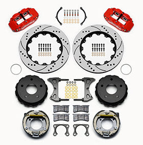 Wilwood Narrow Superlite 4R Rear P-Brk Kit 14.00in Drilled Red Big Ford 2.38in Off Bronco 5 x 5.50 - 0