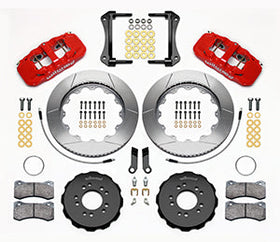 Wilwood AERO6 Front Hat Kit 14.00 Red 2005-2014 Mustang w/ BMR Suspn. w/Lines - 0