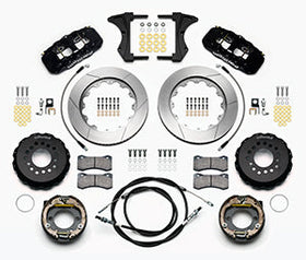 Wilwood AERO4 Rear Kit 14.00 2005-2014 Mustang w/ BMR Suspn. w/Lines - 0