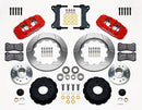 Wilwood AERO6 Front Hub Kit 14.00-Red Chevy C-10 60-87 CPP Drop Spindle-2