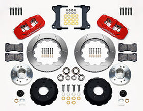 Wilwood AERO6 Front Hub Kit 14.00-Red Chevy C-10 60-87 CPP Drop Spindle - 0