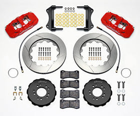 Wilwood AERO6 Front Hat Kit 14.25 Red 2014-Up Corvette C7 w/Lines - 0