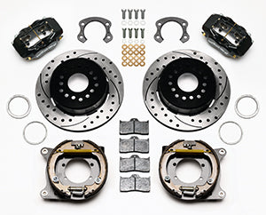 Wilwood Forged Dynalite P/S Park Brake Kit Drilled Ford 8.8 Special w/2.50in Offset-5 Lug