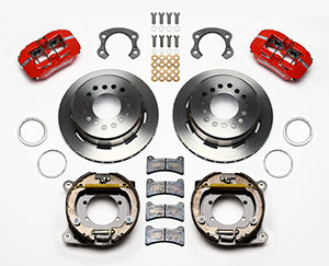 Wilwood Dynapro Low-Profile 11.00in P-Brake Kit - Red Ford 8.8 Special w/2.50in Offset-5 Lug