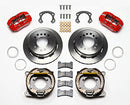 Wilwood Dynapro Low-Profile 11.00in P-Brake Kit - Red Ford 8.8 Special w/2.50in Offset-5 Lug-2