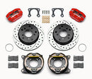 Wilwood Dynapro Lug Mount P/S Park Brake Kit Drilled Red Big Ford 2.00in Off Bronco 5 x 5.50-2