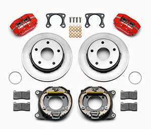 Wilwood Dynapro Lug Mount P/S Park Brake Kit Red Big Ford 2.00in Off Bronco 5 x 5.50
